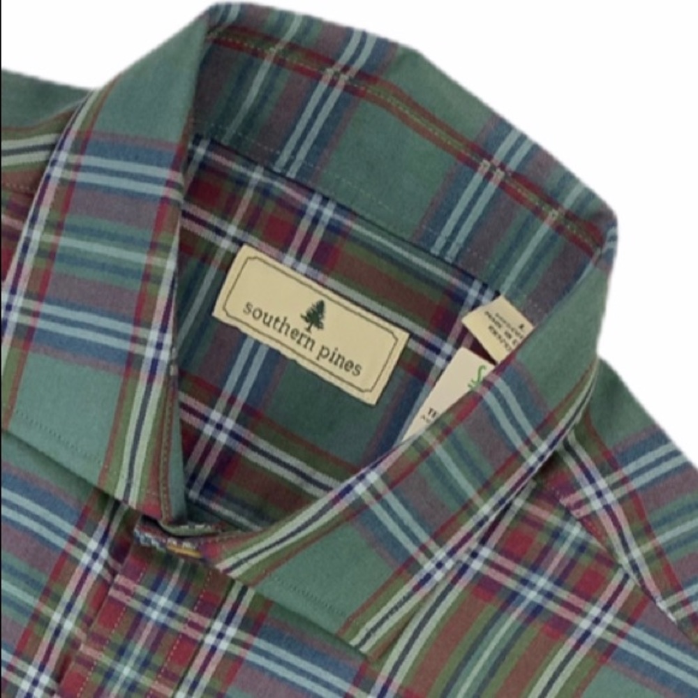 SOLD! Southern Pines Plaid Button Down Shirt